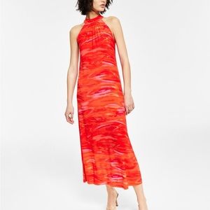 Beautiful bright orange dress”Brand new!”